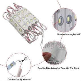 img 2 attached to 🔆 AOOYUANKE LED Decorative Light White - Waterproof 9.8 ft 5730 SMD LED Module for Advertising Signs and Letter Signs