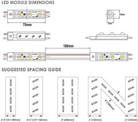 img 1 attached to 🔆 AOOYUANKE LED Decorative Light White - Waterproof 9.8 ft 5730 SMD LED Module for Advertising Signs and Letter Signs