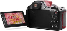 img 2 attached to Цифровая камера Minolta Pro Shot 20 МП с высокой четкостью изображения - 67-кратное оптическое увеличение, полное видео 1080p, карта памяти SD на 16 ГБ (красный)
