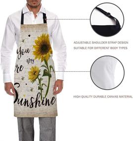 img 3 attached to Teather Sunshine Sunflower Adjustable Gardening Kitchen & Dining for Kitchen & Table Linens