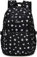 🐾 pawprint fingerprint backpack for elementary and middle school students logo