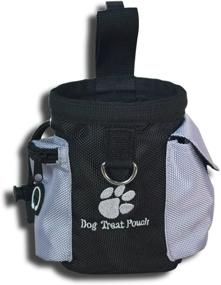 img 3 attached to 🐶 eBasics Puppy Dog Treat Pouch for Training - Reward Snack Bag with Waist Clip, Drawstring Closure & No Strap - Convenient Dog Treat Carrier Holder - Suitable for Small to Medium Hands