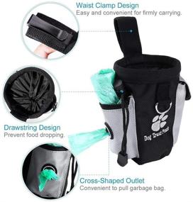 img 2 attached to 🐶 eBasics Puppy Dog Treat Pouch for Training - Reward Snack Bag with Waist Clip, Drawstring Closure & No Strap - Convenient Dog Treat Carrier Holder - Suitable for Small to Medium Hands