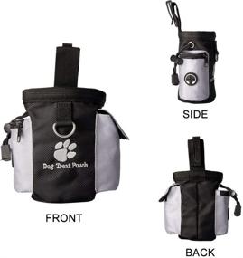 img 1 attached to 🐶 eBasics Puppy Dog Treat Pouch for Training - Reward Snack Bag with Waist Clip, Drawstring Closure & No Strap - Convenient Dog Treat Carrier Holder - Suitable for Small to Medium Hands