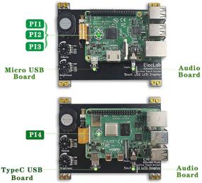 img 2 attached to 📺 Монитор ElecLab Raspberry Pi с высоким разрешением с динамиком и кронштейном - идеально подходит для Raspberry Pi 4B 3B+ 3B 3A+ 2B A+ B+