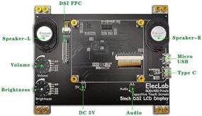 img 3 attached to 📺 Монитор ElecLab Raspberry Pi с высоким разрешением с динамиком и кронштейном - идеально подходит для Raspberry Pi 4B 3B+ 3B 3A+ 2B A+ B+