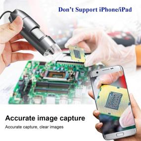 img 1 attached to 🔬 High Resolution USB Microscope Camera 40X to 1000X with Metal Stand and Carrying Case - Compatible with Android, Windows, Linux, Mac - Portable USB Microscope