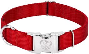 img 3 attached to 🐶 Country Brook Design - Premium Nylon Dog Collar with Metal Buckle - Vibrant 26 Color Selection