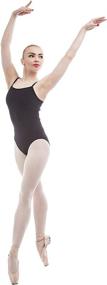 img 1 attached to 🩰 Dance Favourite Twisted Cross-Over Back Girls Ballet Leotards: Elegant and Functional Dancewear for Young Performers