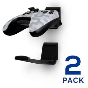 img 4 attached to Universal Game Controller Holder Wall Mount Stand (2 Pack) for Xbox One, 🎮 Nintendo Switch, PS4/PS5, Steam PC - No Screws, Stick-On, Black - By Brainwavz (UGC-X)