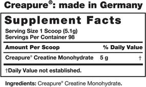 img 3 attached to 💪 Pure Creapure German Creatine Monohydrate - 500g / 98 Servings: The Ultimate in Purity and Quality