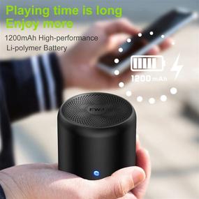 img 1 attached to 🔊 EWA A106Max Ультра Бас Беспроводная колонка с Bluetooth, 8 Вт звук высокой четкости, усиленная громкость, Bluetooth 5.0 для дома, вечеринки, отдыха на природе, путешествий (Черный)