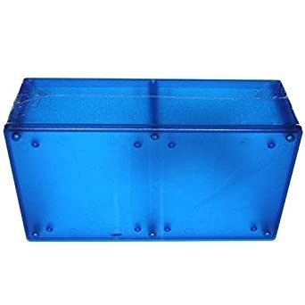 인클로저 상자 케이스 반투명 blue 로고