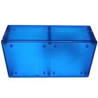 enclosures boxes cases translucent blue logo