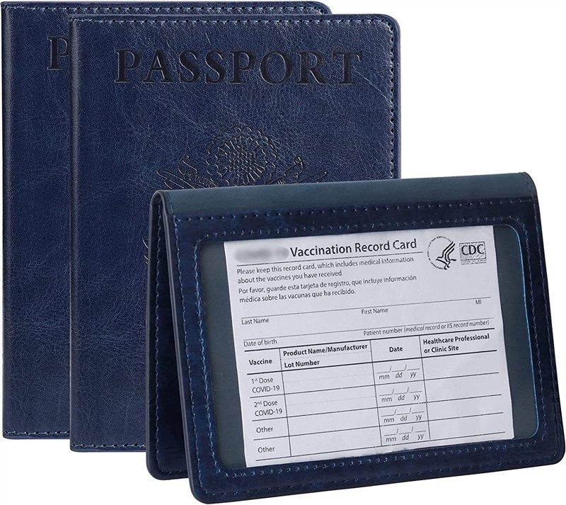 passport vaccine tigari protector waterproof travel accessories for passport covers 로고