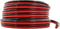 🔌 gs power flexible 10 awg 50ft red/black bonded zip cord cable: high-quality oxygen free copper for car audio & led light wiring logo