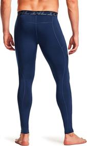 img 1 attached to ATHLIO Compression Athletic Leggings Wintergear Sports & Fitness for Other Sports