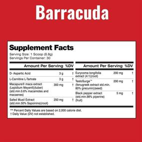 img 2 attached to Maximize Testosterone, Libido, and Strength with MTS Nutrition Barracuda - Blue Raspberry Powerhouse!