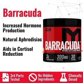 img 3 attached to Maximize Testosterone, Libido, and Strength with MTS Nutrition Barracuda - Blue Raspberry Powerhouse!