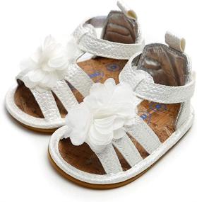 img 2 attached to 👶 Rubber Sole Outdoor Baby Boys Girls Sandals: Perfect Summer Shoes for First Walkers and Toddlers