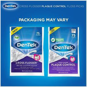 img 3 attached to 🦷 Dentek Cross Flosser Plaque Control Floss Picks: X-Shaped Floss for Effective Oral Hygiene - 75 Count