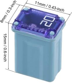 img 1 attached to 🚗 20-Pack Micro Cartridge Fuses: 32V | 15A, 20A, 25A, 30A, 40A | FMM Fuses, MCASE Type for Automotive - Cars, Trucks, SUVs