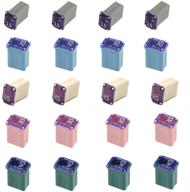 🚗 20-pack micro cartridge fuses: 32v | 15a, 20a, 25a, 30a, 40a | fmm fuses, mcase type for automotive - cars, trucks, suvs logo