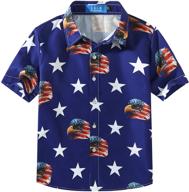 🌺 vibrant hawaiian printed boys' clothing: browse sslr's button casual tops, tees & shirts logo