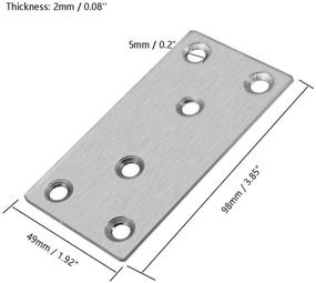 img 3 attached to Autoly 98X49Mm 3 85X1 92 Нержавеющая сталь Straight