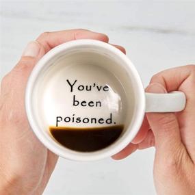 img 1 attached to 🤣 Novelty Funny Coffee Mug - FLY SPRAY, You've Been Poisoned! Unique Gift Idea for Men and Women, Great Gag Cup with Creative Design