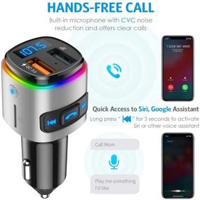 img 1 attached to Upgraded Bluetooth Transmitter Charging Hands Free Accessories & Supplies