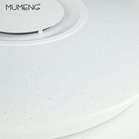 img 1 attached to 🎵 MUMENG LED Музыкальный потолочный светильник со звездным светом: Bluetooth-динамик, регулировка яркости и изменение цветов с помощью пульта дистанционного управления - идеально подходит для гостиной и спальни.