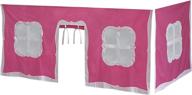 🌸 max &amp; lily pink and white cotton underbed curtains logo