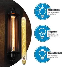 img 2 attached to Tuneucle Edison Bulbs，T10 Bulb Equivalent