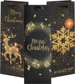 img 4 attached to 🎁 Stylish Holiday Wine Gift Bags: Enhance your Christmas Retail Store with Premium Fixtures & Equipment