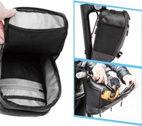 img 2 attached to 🚴 Waterproof LULUME Bike Handbar Bag: Reflective Front Bag with Touchable Phone Pouch