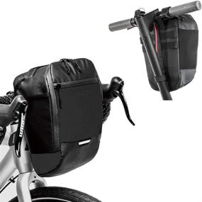 img 4 attached to 🚴 Waterproof LULUME Bike Handbar Bag: Reflective Front Bag with Touchable Phone Pouch