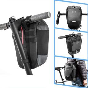 img 3 attached to 🚴 Waterproof LULUME Bike Handbar Bag: Reflective Front Bag with Touchable Phone Pouch