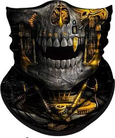 img 4 attached to Obacle Skull Face Mask Half: Ultimate Protection for Dust, Wind, Sun, and More - Durable, Breathable 3D Tube Mask Bandana for Men and Women - Perfect for Motorcycle Riding, Biking, Fishing, Cycling, Sports, and Festivals