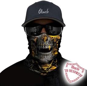 img 3 attached to Obacle Skull Face Mask Half: Ultimate Protection for Dust, Wind, Sun, and More - Durable, Breathable 3D Tube Mask Bandana for Men and Women - Perfect for Motorcycle Riding, Biking, Fishing, Cycling, Sports, and Festivals