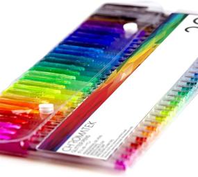 img 2 attached to ✨ Chromatek Glitter Pens 60 Set: Best Colors, 200% Ink, 30 Gel Pens & Refills. Super Glittery Ultra Vivid Colors. No Repeats. Professional Art Pens. Perfect Gift!