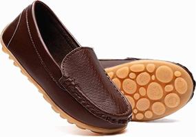 img 1 attached to RVROVIC Loafers Oxford Leather Toddler Boys' Shoes via Loafers