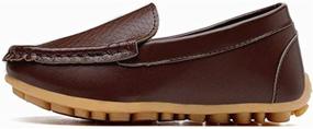 img 3 attached to RVROVIC Loafers Oxford Leather Toddler Boys' Shoes via Loafers