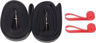 🚲 2-pack 26x1.9/1.95/2.0/2.125 bike inner tubes + tire strips - schrader valve, 33mm - 26" bicycle tubes compatibility logo