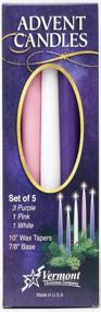 img 1 attached to 🕯️ Countdown to Christmas: Festive Set of 5 Advent Candles