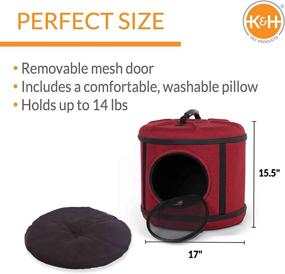 img 3 attached to 🐾 K&amp;H PET PRODUCTS Mod Capsule Pet Carrier &amp; Shelter: Stylish and Comfortable Travel Solution for Pets