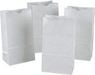 🌈 rainbow pac72020 kraft bags - pack of 100 white bags, size 6" x 3-5/8" x 11 logo