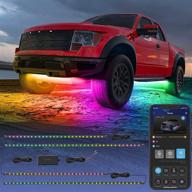 💡 govee rgbic умные подсветки для автомобиля: 16 миллионов цветов, 2 режима музыки, 10 режимов сцены, режим diy, приложение и пульт управления комплектом подсветки для внедорожников, грузовиков (dc 12-24v) логотип