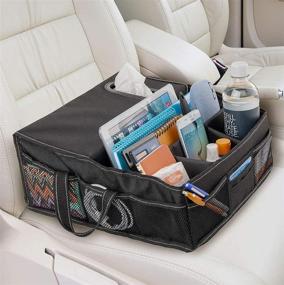 img 4 attached to 🚗 Maximize Front Seat Storage with the High Road SeatStash Car Organizer - Tissue Holder & Divided Compartments!
