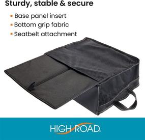 img 1 attached to 🚗 Maximize Front Seat Storage with the High Road SeatStash Car Organizer - Tissue Holder & Divided Compartments!